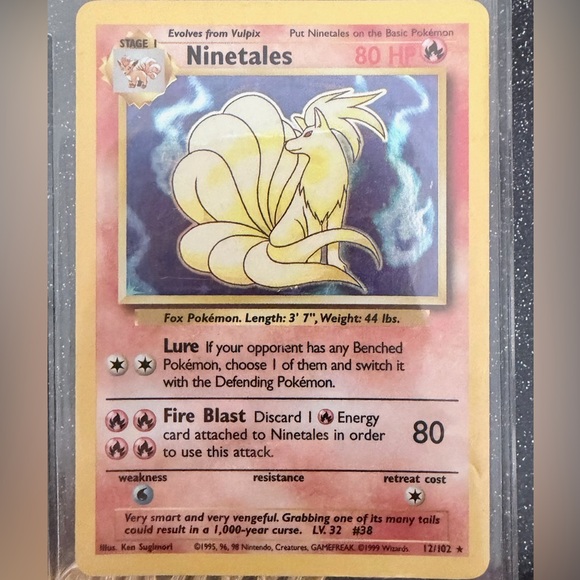 pokemon card snom Custom Holo Ninetales and alolan ninetales tag team Pokemon card –  MarinkiArt main image 1